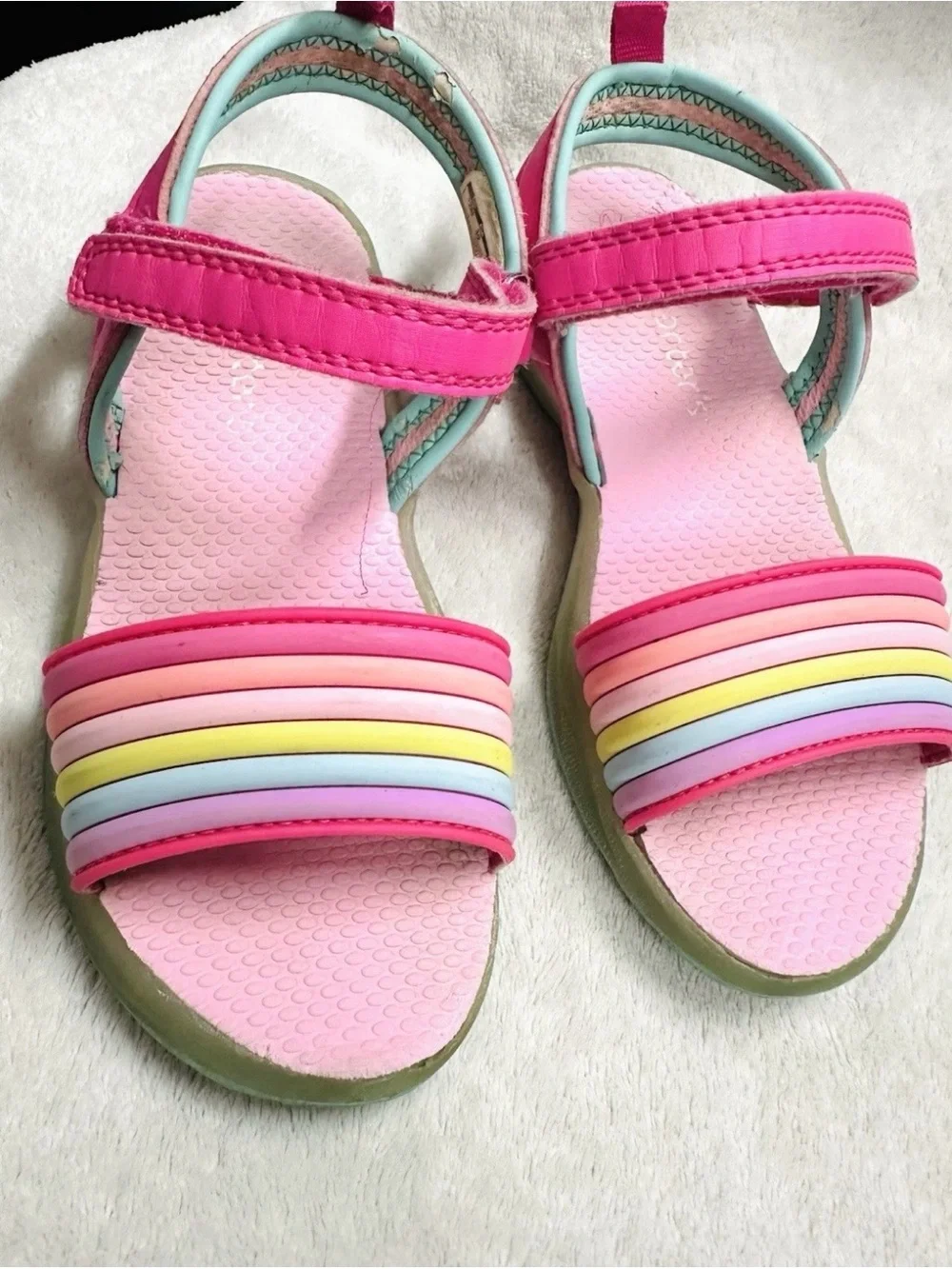 Big lot Girls Shoes,Sandals Size US 11/12 CROCS,Pixie Bloom Excellent Condition